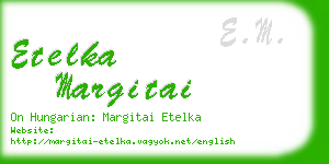 etelka margitai business card